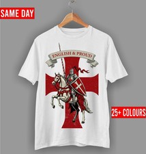 Listing image for St George T Shirt dragon slayer English and Proud Unisex Patriotic Top