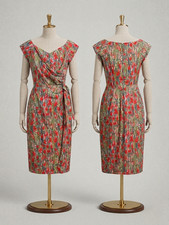 Listing image for Bombshell Katya Wildman Liberty Art Cocktail Dress Floral Poppy Print Size 14