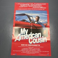 Listing image for MY AMERICAN COUSIN Original Movie Poster JOHN WILDMAN Folded 1 SH (1985) 27x41"