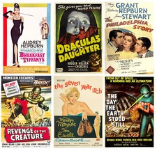 Listing image for VINTAGE MOVIE POSTERS WALL ART PRINTS A2 / A3 / A4