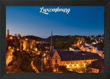 Listing image for Luxembourg City Framed Wall Art Poster Canvas Print Picture
