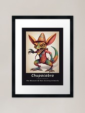 Listing image for Chupacabra urban legend poster-art Framed Wall Art Poster Canvas Print Picture