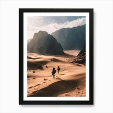 Listing image for Jordan Desert Art Print Framed Wall Art Poster Canvas Print Picture