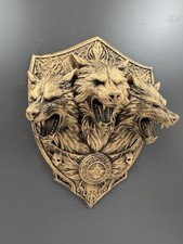 Listing image for Cerberus Wall Sculpture Three Headed Dog Hades Greek Mythology Gothic Home Decor