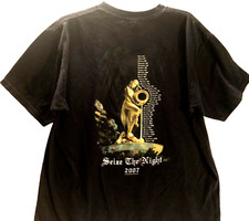 Listing image for Meat Loaf 2007 Seize The Night Tour Vintage Bat Monster Black Concert T-Shirt XL