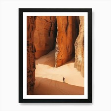 Listing image for Wadi Rum Art Print Framed Wall Art Poster Canvas Print Picture