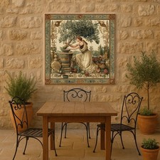 Listing image for Roman Goddess Ceramic Tile Mural – Mediterranean Mythology Wall Art