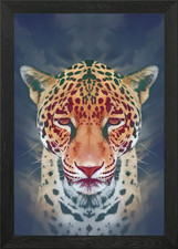 Listing image for The Spirit of Jaguar Framed Wall Art Poster Canvas Print Picture