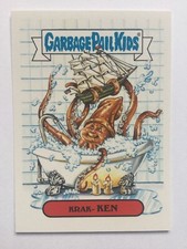 Listing image for Garbage Pail Kids Oh The Horror Sticker 4a Folklore Monster Krak-Ken