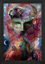 Listing image for The Shapeshifter Framed Wall Art Poster Canvas Print Picture