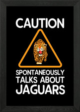 Listing image for Jaguar Framed Wall Art Poster Canvas Print Picture