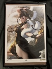 Listing image for Chun-Li Art Print Signed by Artgerm Stanley Lau Capcom Framed Street Fighter