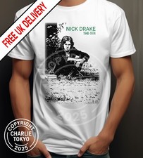 Listing image for Nick Drake T-shirt Music Legend Folk Genius Fairport Convention Sandy Denny