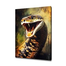 Listing image for Cobra Snake Art Print Canvas Print Picture Wall Hanging Handmade Art Print Home