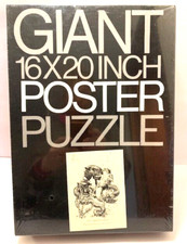 Listing image for Vintage Puzzle MCM Undersea Mythology Giant Poster SEALED Rare 1973 Orson Lowell