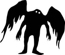 Listing image for Mothman VINYL DECAL bumper sticker window laptop folklore, creature, Prophecies