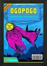 Listing image for OGOPOGO RETRO COMIC Framed Wall Art Poster Canvas Print Picture