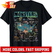 Listing image for Cryptid Monsters of America T-Shirt - Folklore Creature Cryptozoology Tee