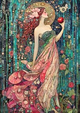 Listing image for Persephone Greek Goddess Art Print Queen of Spring Underworld Mythology AJ48