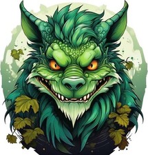 Listing image for Green Halloween Animal Monster Wall Art Bedroom Car Vinyl Sticker Decal 6 Sizes