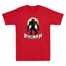 Listing image for Dogman Werewolf Supernaturals Monster Folklore Cryptid Horror Meme Men's T-Shirt