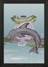 Listing image for Pelorus Jack, the Dolphin Framed Wall Art Poster Canvas Print Picture