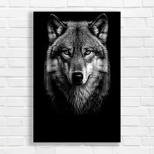Listing image for Intense Wolf Nature Wildlife Photography Canvas Print Large Picture Wall Art