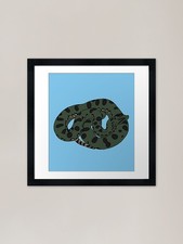 Listing image for Green Anaconda Framed Art Print Framed Wall Art Poster Canvas Print Picture