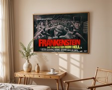Listing image for Frankenstein And The Monster From Hell - Restored 30" x 40" UK Quad Poster