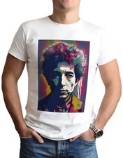 Listing image for Bob Dylan Art T-Shirt Pop Art Guitar Folk Rock Music Legend Music Band Gift